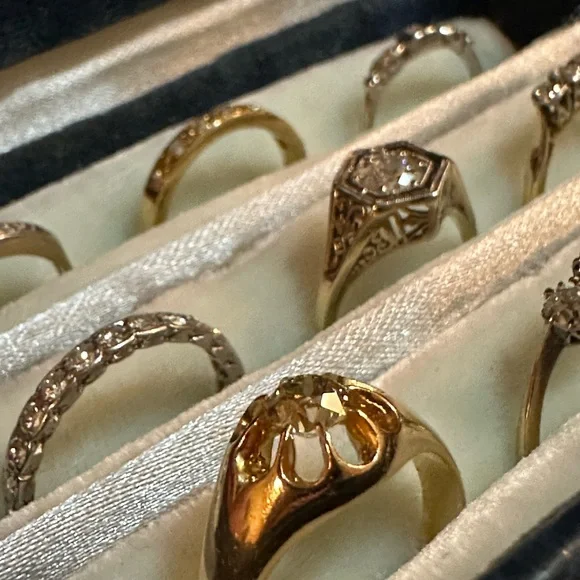 Antique 18K Gold Diamond Rings (All for Sale) - Picture 11 of 16
